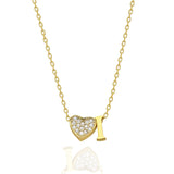 Herz Zirkonia Buchstabenkette - JEWELINA