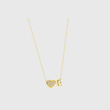 Herz Zirkonia Buchstabenkette - JEWELINA