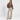 Cozy Stripe Wide Pants Brown Stripe