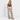 Cozy Stripe Wide Pants Brown Stripe