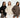 3er Pack Oversized Cardigan "CozyGlam" Black/Creme/Brown