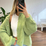 Oversized Cardigan Short "CozyGlam" - JEWELINA
