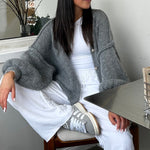 Oversized Cardigan Short "CozyGlam" - JEWELINA