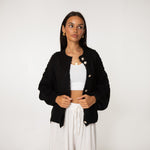 Oversized Cardigan Short "CozyGlam" - JEWELINA
