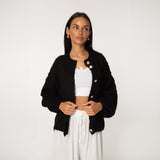 Oversized Cardigan Short "CozyGlam" - JEWELINA
