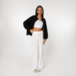Oversized Cardigan Short "CozyGlam" - JEWELINA