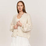 Oversized Cardigan Short "CozyGlam" - JEWELINA