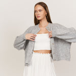 Oversized Cardigan Short "CozyGlam" - JEWELINA
