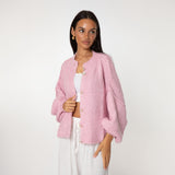 Oversized Cardigan Short "CozyGlam" - JEWELINA