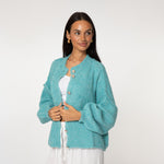 Oversized Cardigan Short "CozyGlam" - JEWELINA
