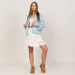 Oversized Cardigan Short "CozyGlam" - JEWELINA