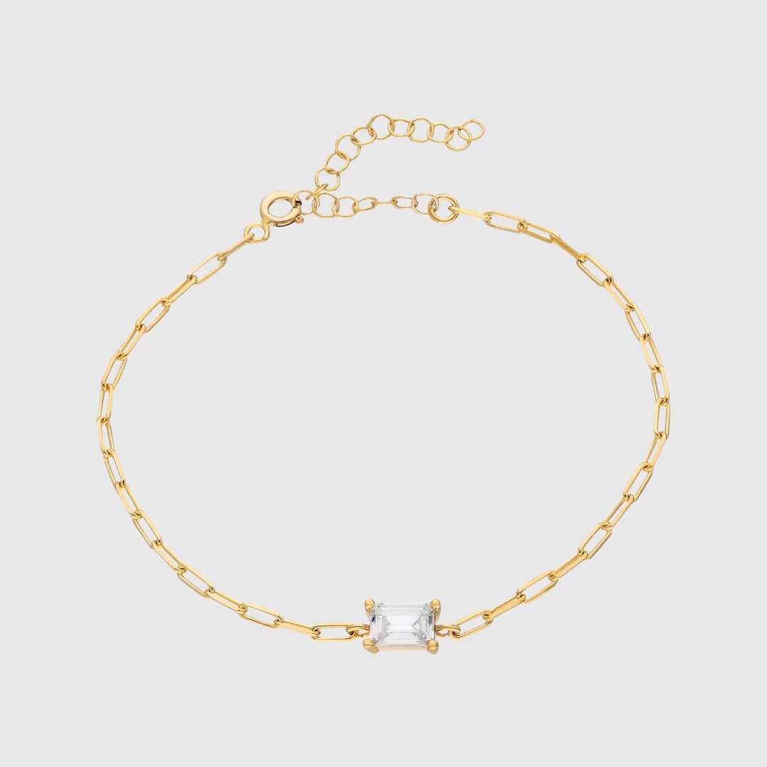 Baguette Bracelet - 14 Karat Gold
