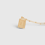 Buchstabenplatte & Butterfly Chain Set - JEWELINA