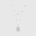 Buchstabenplatte & Butterfly Chain Set - JEWELINA