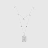 Buchstabenplatte & Butterfly Chain Set - JEWELINA