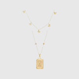 Buchstabenplatte + Butterfly Chain Set - JEWELINA