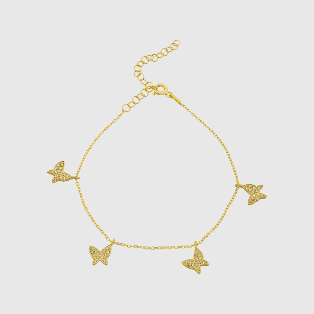 Butterfly Armband - 14 Karat Gold