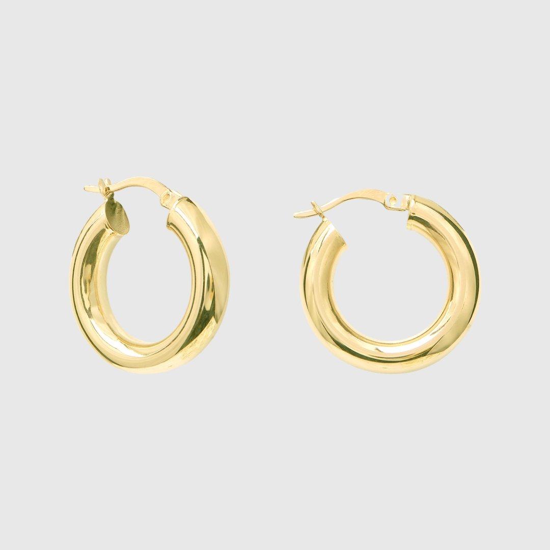 Classy Creolen - 14 Karat Gold