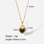 Dual Hearts Halskette - JEWELINA