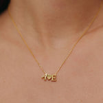 Herz Duo Buchstabenkette - JEWELINA