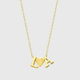 Herz Duo Buchstabenkette - JEWELINA