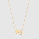 Herz Duo Buchstabenkette - JEWELINA