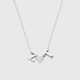 Herz Duo Buchstabenkette - JEWELINA