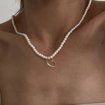 Herz Perlenkette - JEWELINA