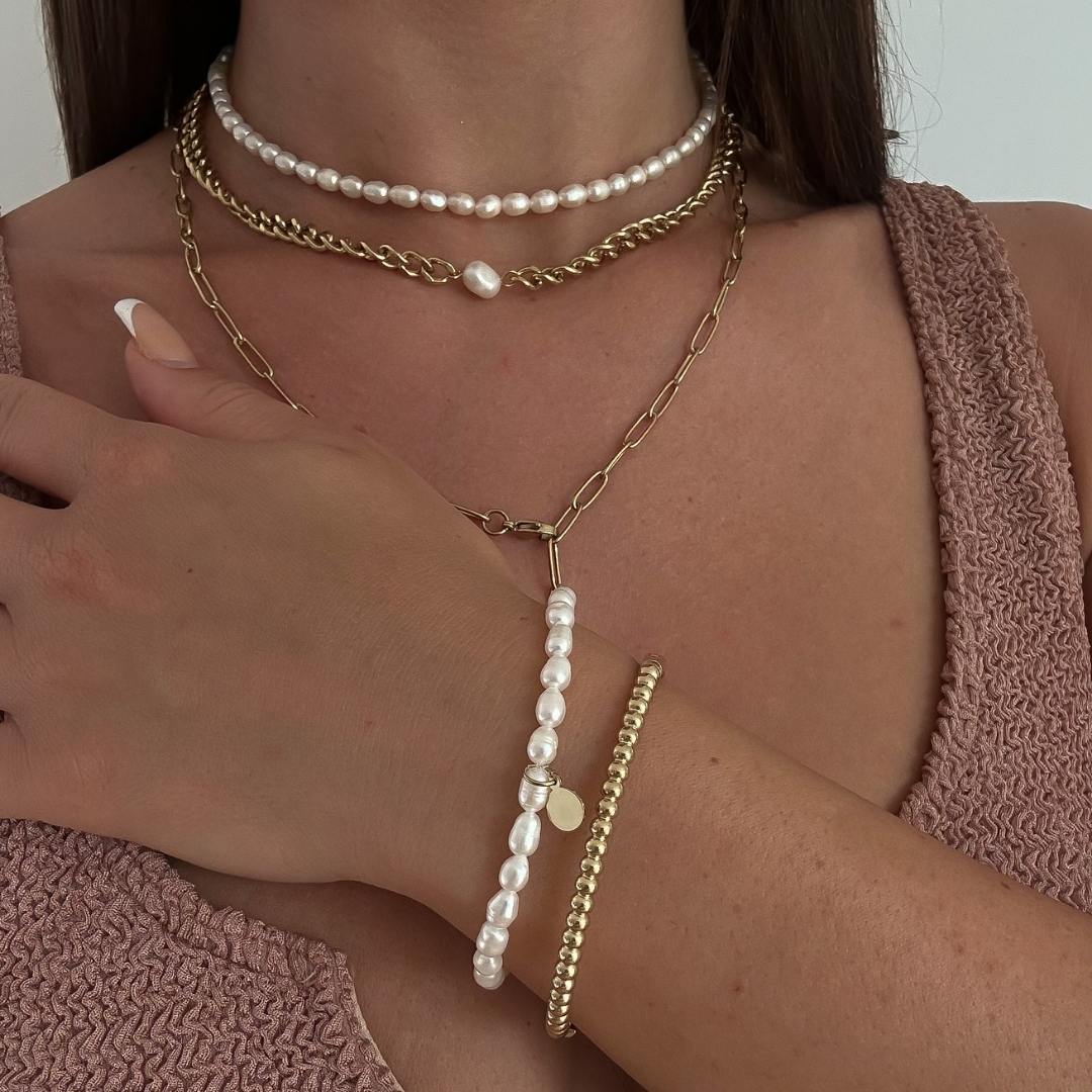 Luxe Pearls Armband - JEWELINA