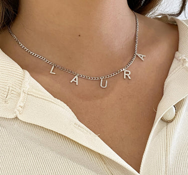 Namenskette Zirkonia - JEWELINA (4571562246277)