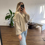 Oversized Cardigan Short "CozyGlam" - JEWELINA