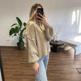 Oversized Cardigan Short "CozyGlam" - JEWELINA