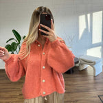 Oversized Cardigan Short "CozyGlam" - JEWELINA