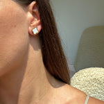 Pearlescent Clover Ohrringe - JEWELINA