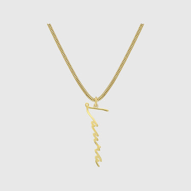 Signatur Snake Namenskette - JEWELINA
