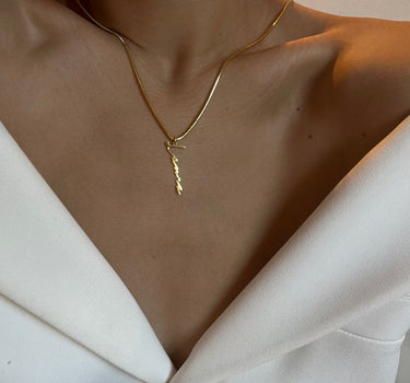 Signatur Snake Namenskette - JEWELINA