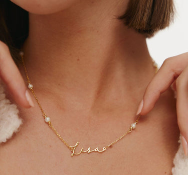 Signature Perlen Namenskette - JEWELINA