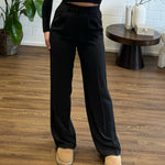 Taillen Hose mit weitem Bein - JEWELINA