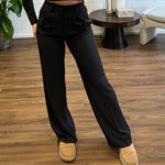 Taillen Hose mit weitem Bein - JEWELINA