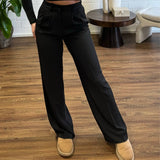 Taillen Hose mit weitem Bein - JEWELINA