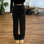 Taillen Hose mit weitem Bein - JEWELINA