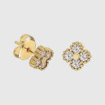 Zirkonia Kleeblatt Ohrstecker - JEWELINA