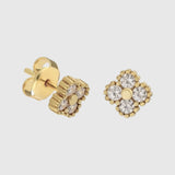 Zirkonia Kleeblatt Ohrstecker - JEWELINA